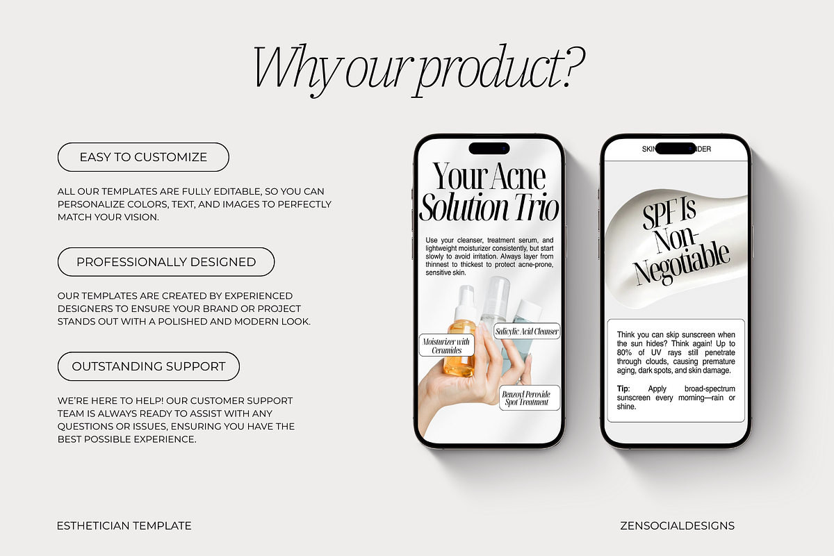 Esthetician Instagram Template preview 5