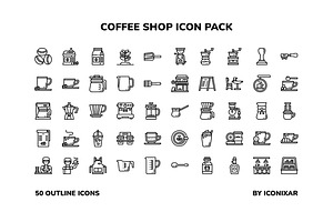 Coffee Shop Icon Pack