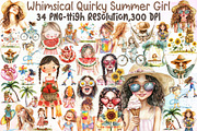Whimsical Quirky Summer Day Girl Cli, an Illustration by Sublimation Artist (Thumbnail 1 of 6)