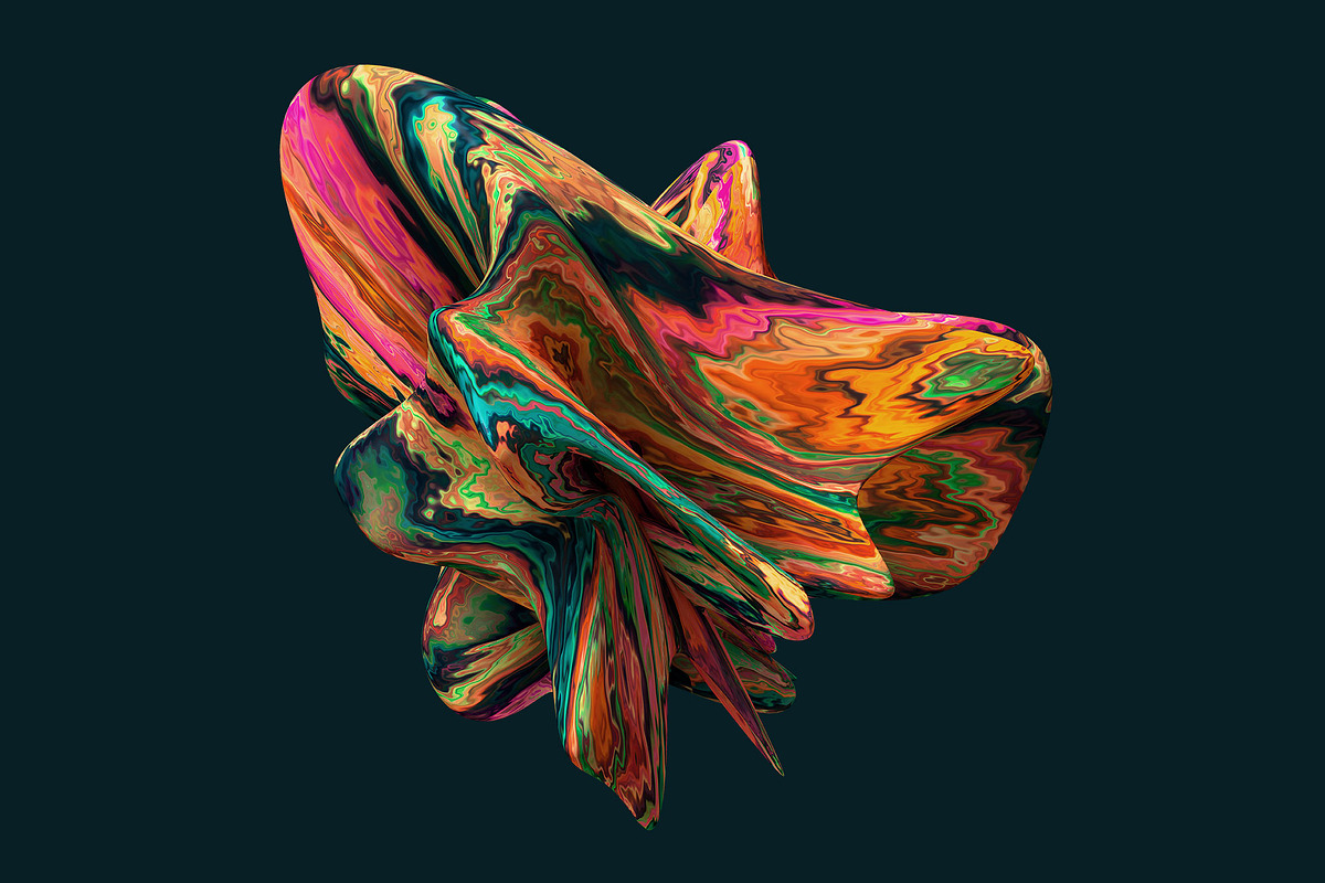 Color Forms: 20 Experimental Shapes, a Texture Graphic by Chroma Supply
