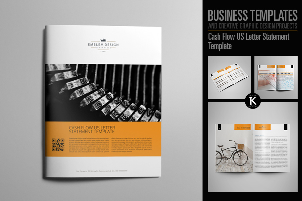 Cash Flow Statement US Letter, a Templates & Theme by Keboto