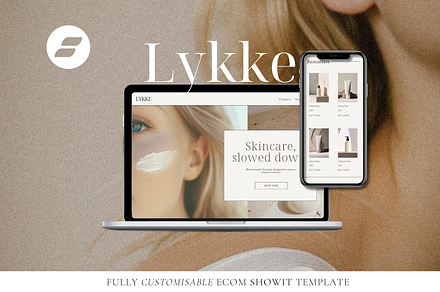 Showit Ecom Website Template | Lykke