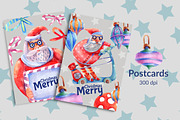 Santa Claus watercolor and Christmas, a Graphic by Olha Kalyta (Thumbnail 8 of 8)