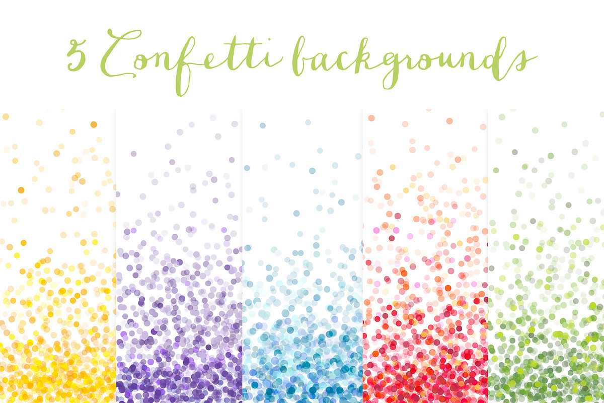 Confetti backgrounds vol.1