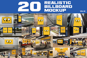 20 Outdoor Billboard Mockup Vol.2