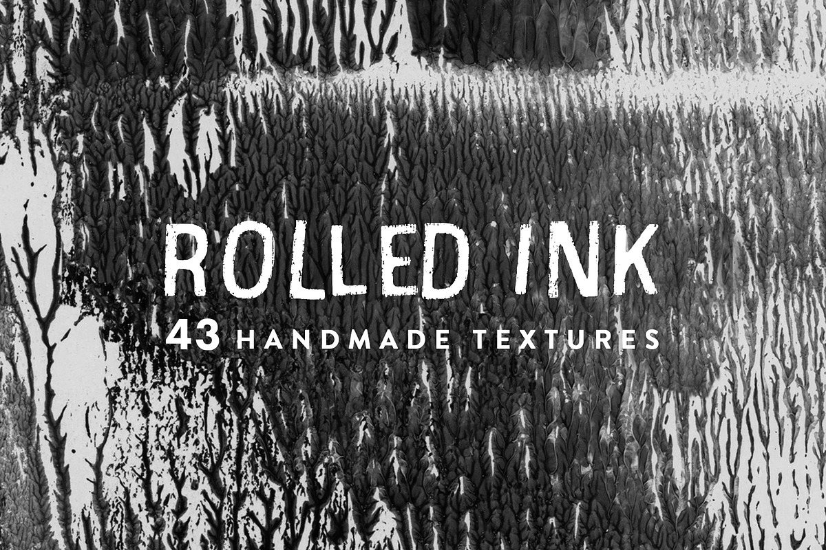 43 Rolled Ink Textures, a Texture Graphic by Tidemuse (Photo 1 of 4)