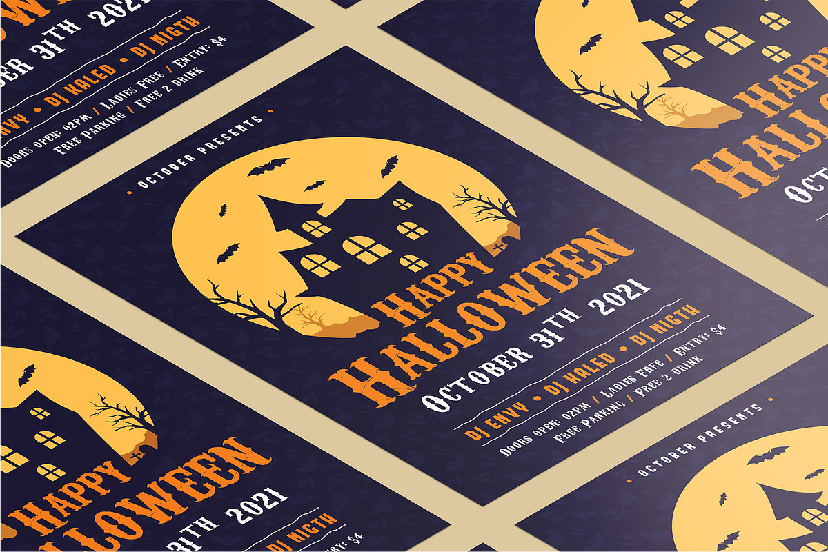 Happy Halloween Flyer, a Flyer Template by Rafoz (Photo 3 of 3)