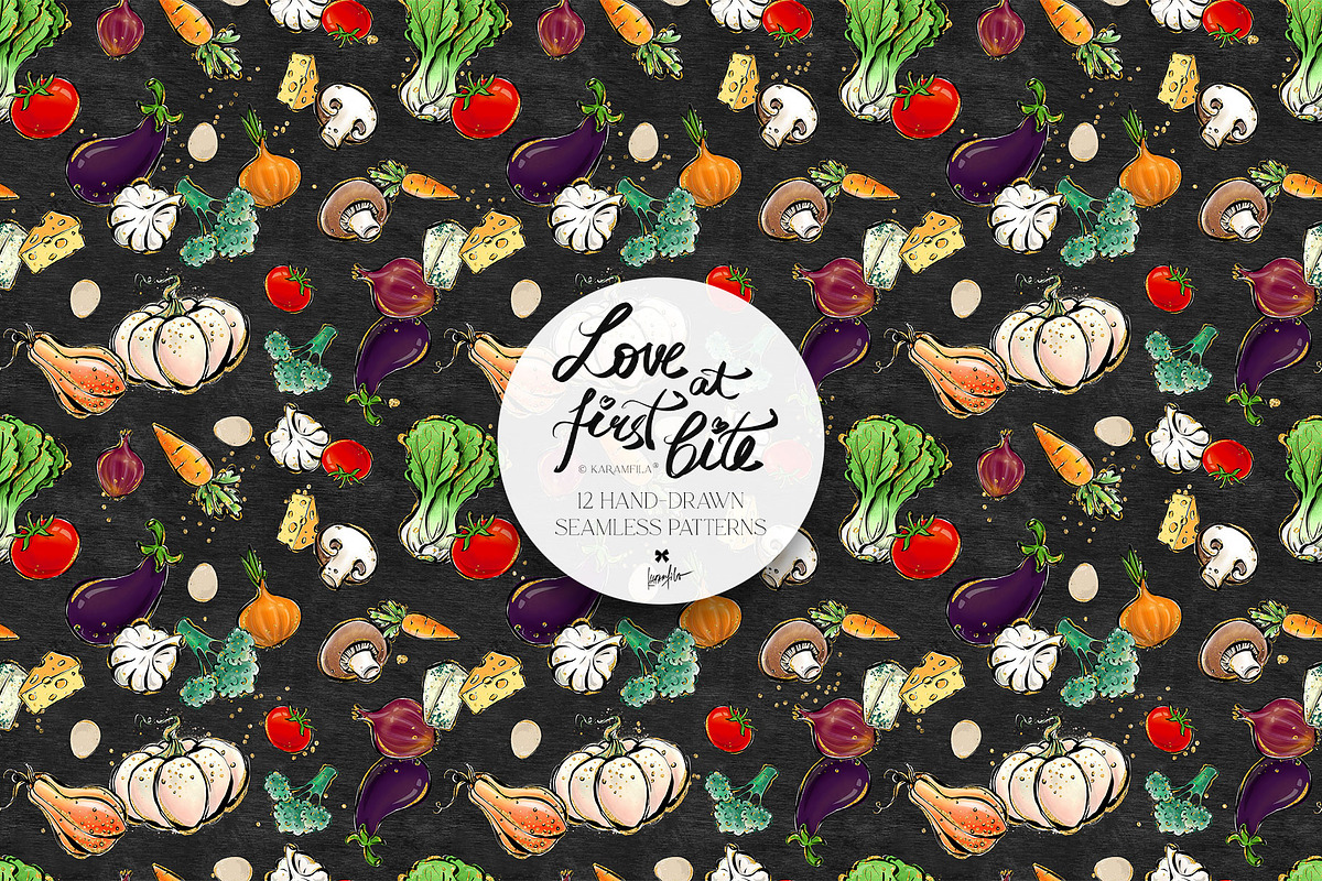 Cooking Kitchen Seamless Patterns, a Pattern Graphic by KaramfilaS (Photo 5 of 17)