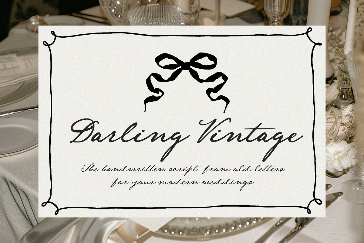 Darling Vintage Handwritten Font, a Script Font by Calamar Studio (Photo 15 of 15)