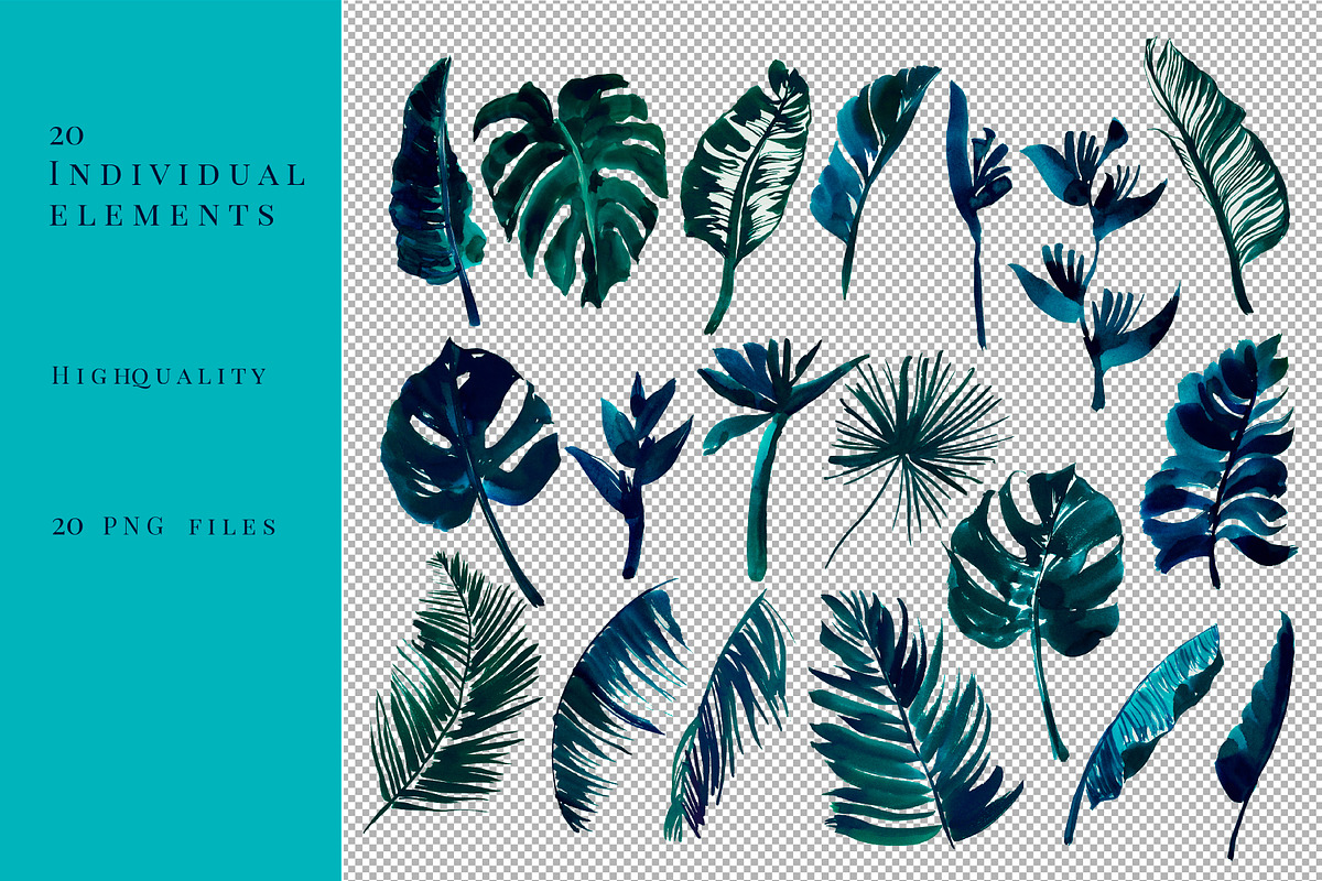 Tropical midnight patterns & motifs, a Pattern Graphic by Ivchenko design (Photo 2 of 8)