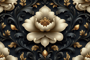 Elegant floral design featuring intr, a Photo by Tanuart