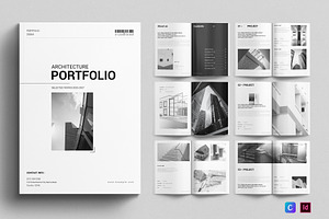 Architect Portfolio Template, a Brochure Template by E-Type