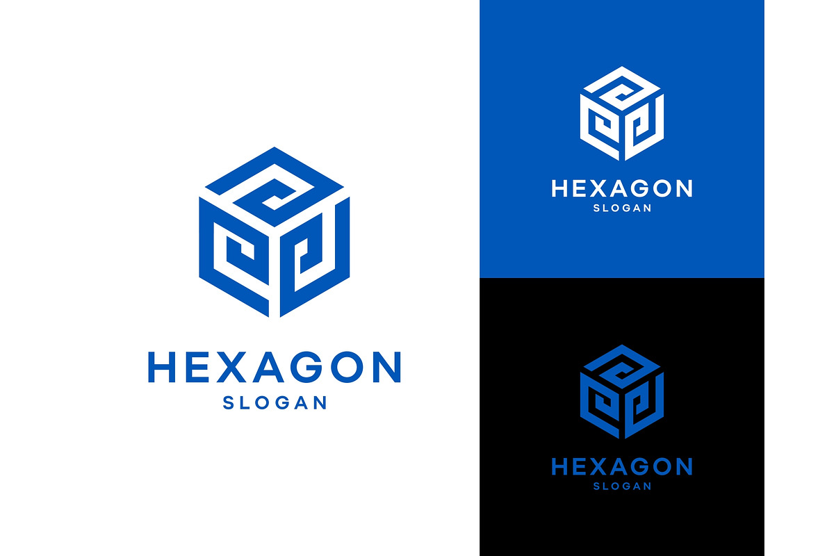 Abstract Hexagon Geometric Logo, a Branding & Logo Template by ika trisiana