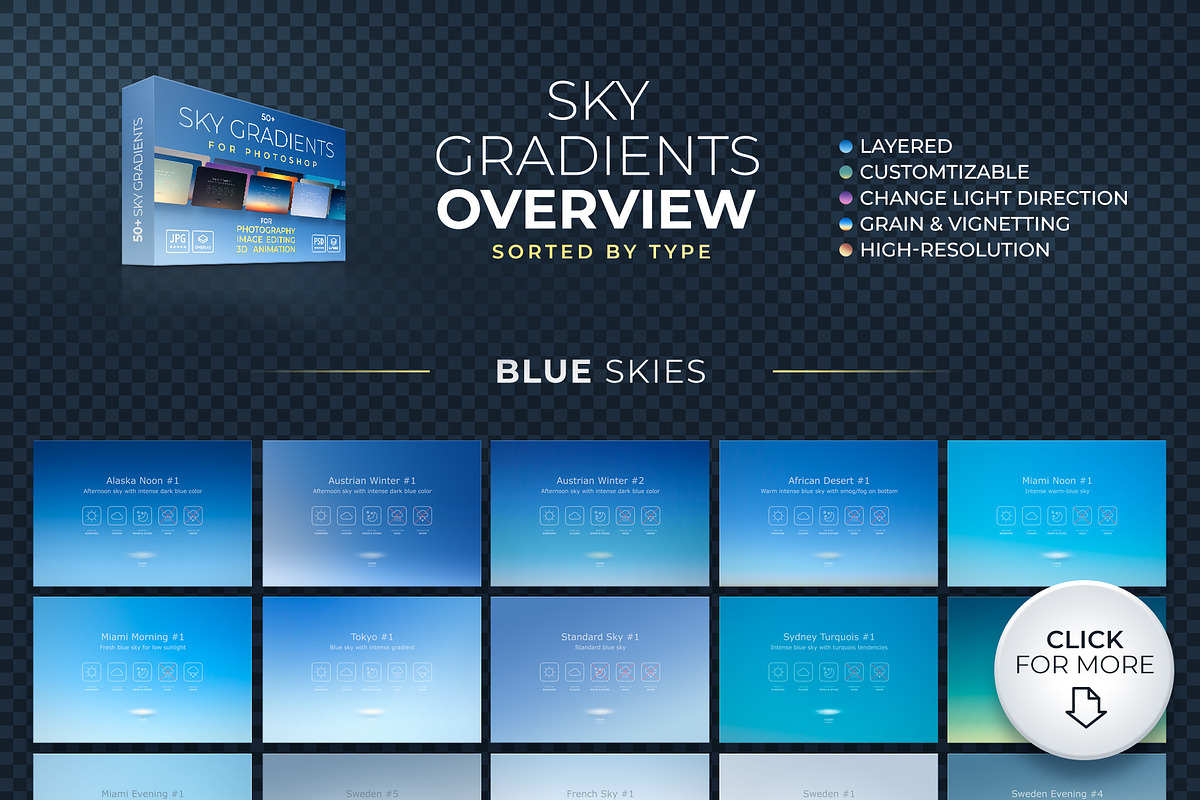 Sky Builder for Photoshop, an Object Graphic by FEINGOLD (Photo 4 of 15)