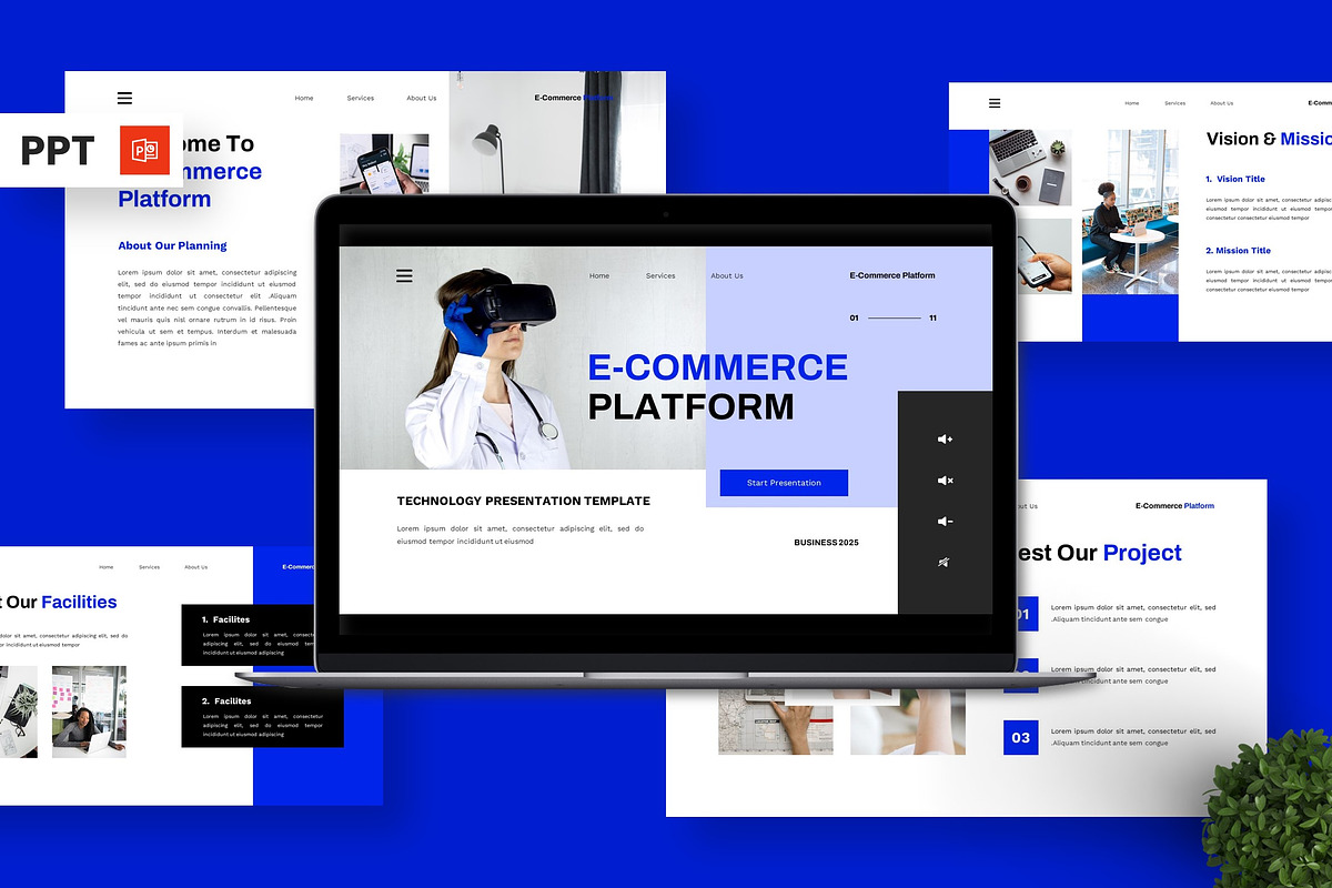 E-Commerce Platfrom - Technology PPT