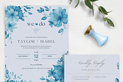 Wedding Template Bundle Light Blue, an Invitation Template by MarryMeMoments (Thumbnail 2 of 7)