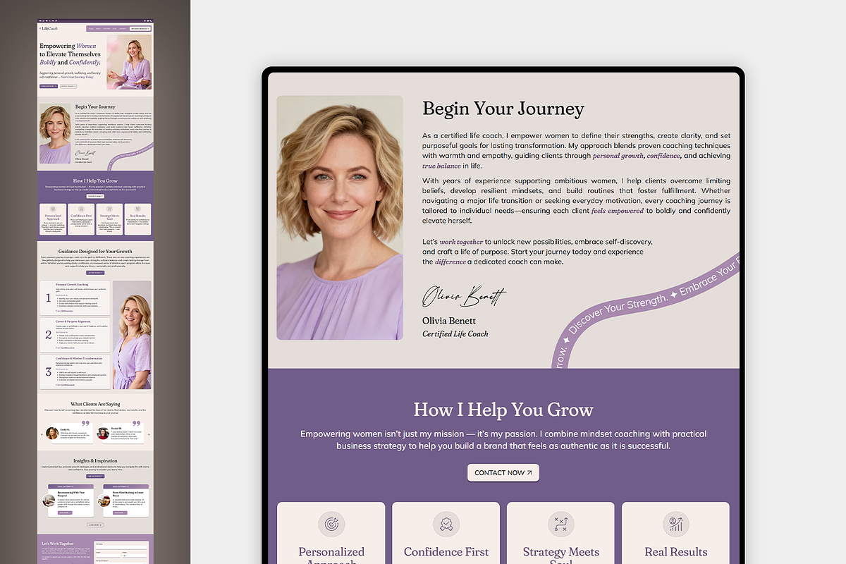 Life Coach Wix Studio Template, a Wix Template by Kitteeh (Photo 11 of 20)