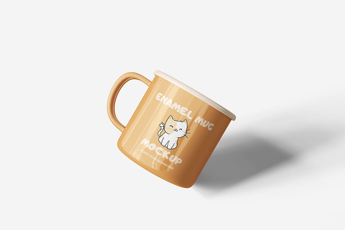Enamel Mug Mockup, a Cups & Container Mockup by Indah (Photo 3 of 6)