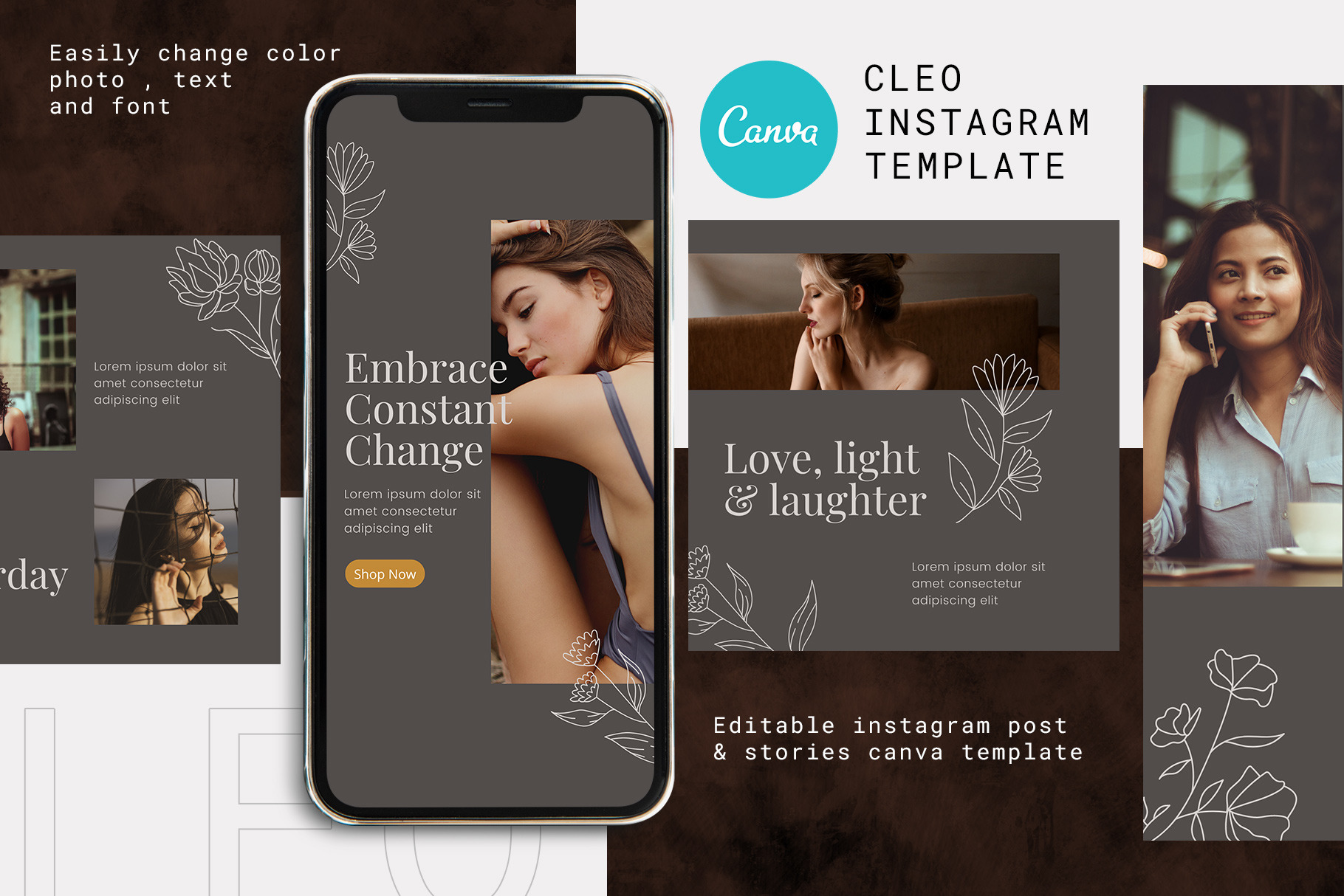 Canva Instagram Template Cleo, a Social Media Template by Lythcreative