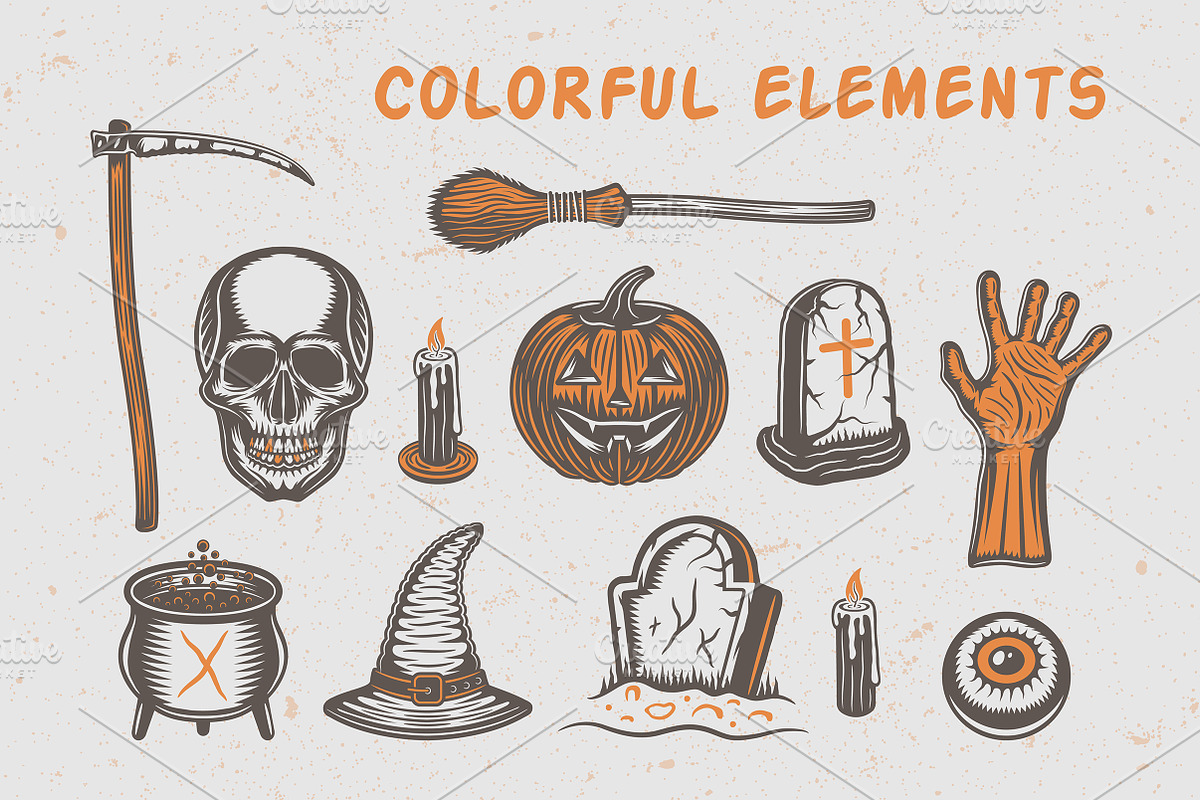 Halloween Massive Bundle, a Branding & Logo Template by AkimD (Photo 12 of 16)