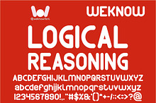 Logical Reasoning font