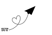 Paper Airplane Heart SVG Bundle, an Illustration by jahid234 (Thumbnail 11 of 31)