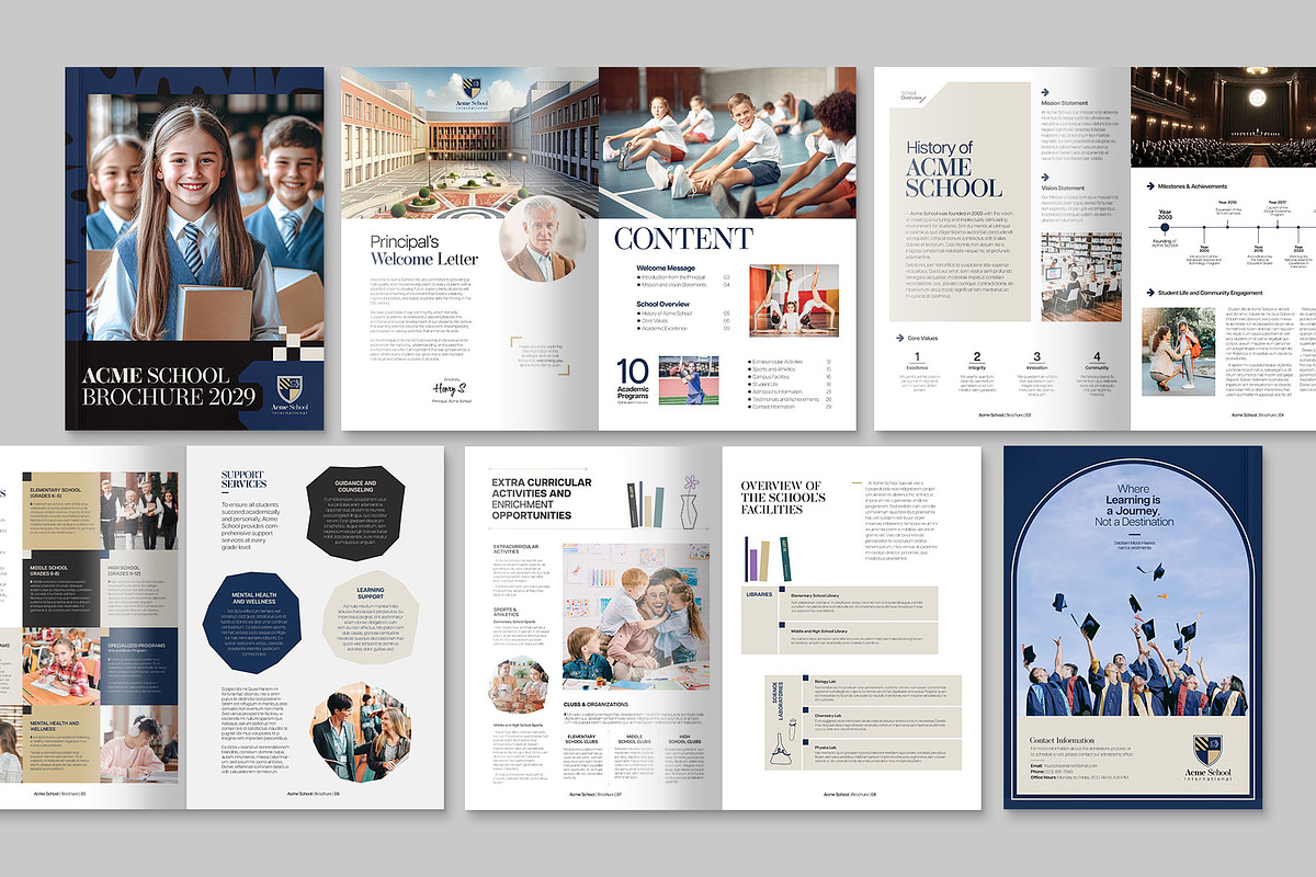 School Brochure Template, a Brochure Template by BrandPacks (Photo 2 of 6)