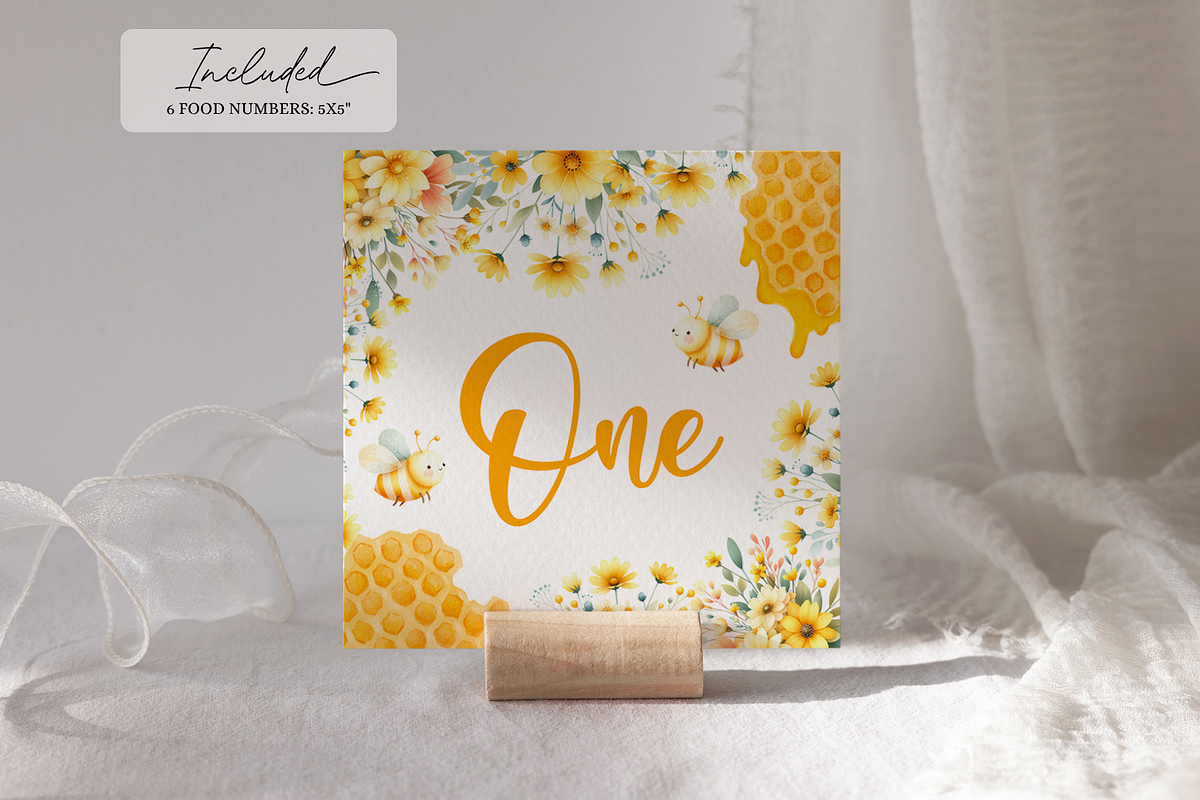 Floral Bee Baby Shower Games Bundle, a Templates & Theme by VeliusCreativeStudio (Photo 5 of 6)