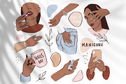 Manicure, nails, female hands, an Illustration by Yana Lesiuk (Thumbnail 3 of 3)