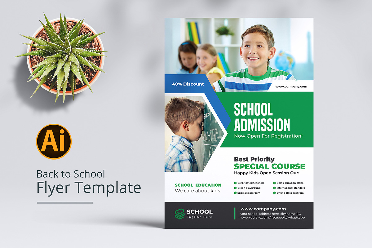 School Flyers Templates, a Flyer Template by Pixelpick (Photo 8 of 11)