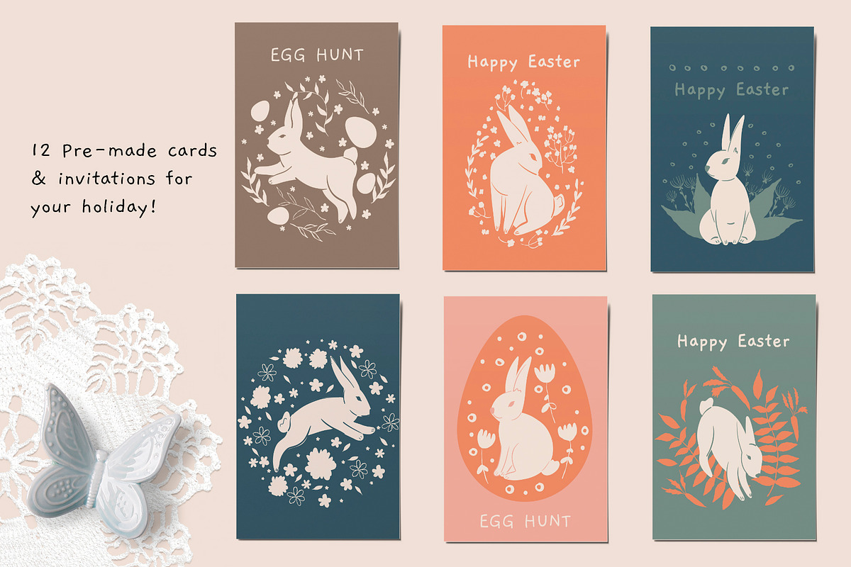 Easter bunny clipart, an Object Illustration by svetlatek (Photo 4 of 9)