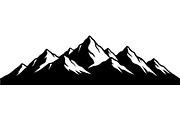 Mountain Range Silhouette, an Object Graphic by Designer_Momina (Thumbnail 2 of 20)