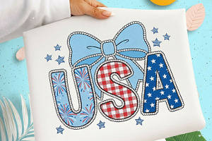 Coquette Patriotic USA PNG, 4th of, an Illustration by Designking