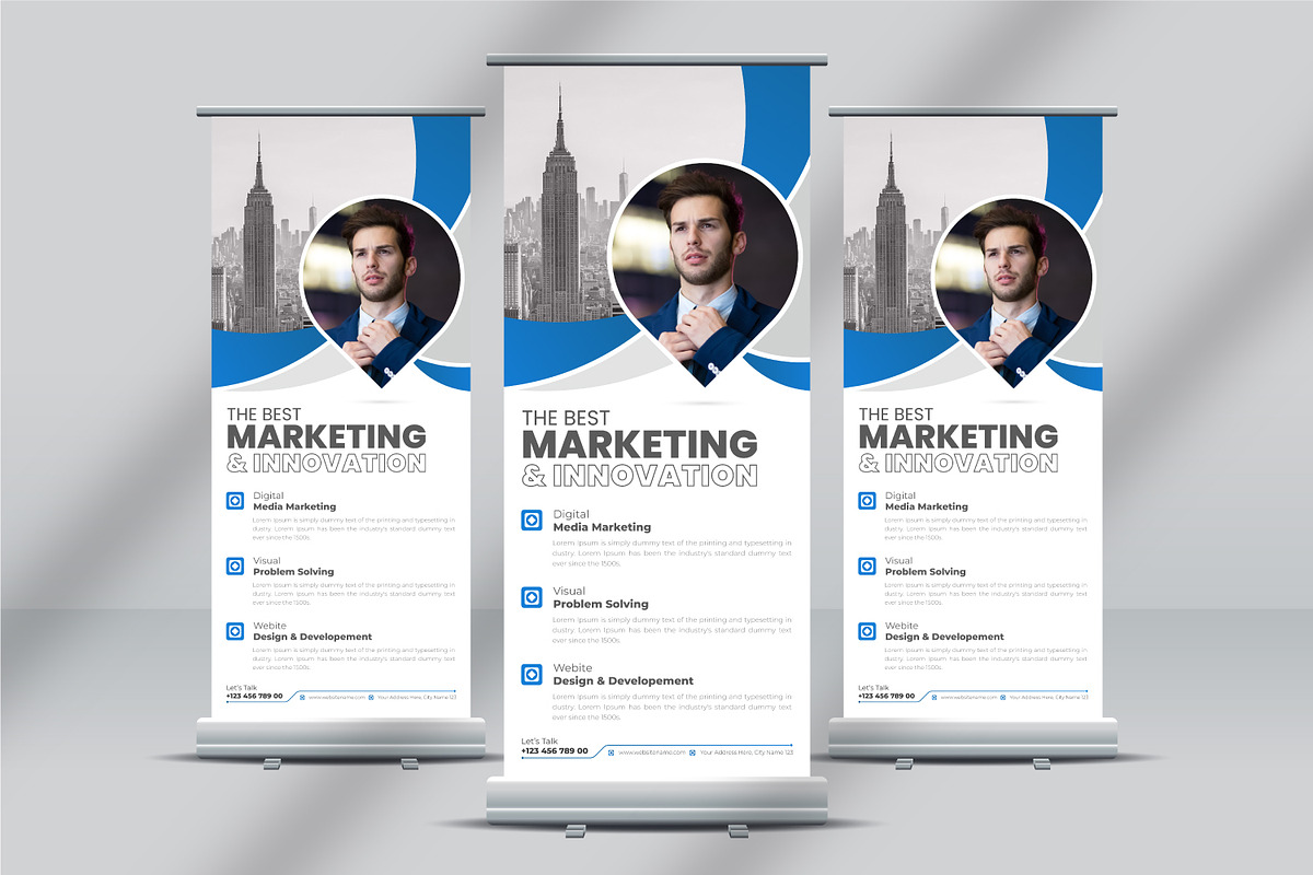 Corporate Roll-Up Banner Design, a Flyer Template by MxVect Stock (Photo 1 of 2)