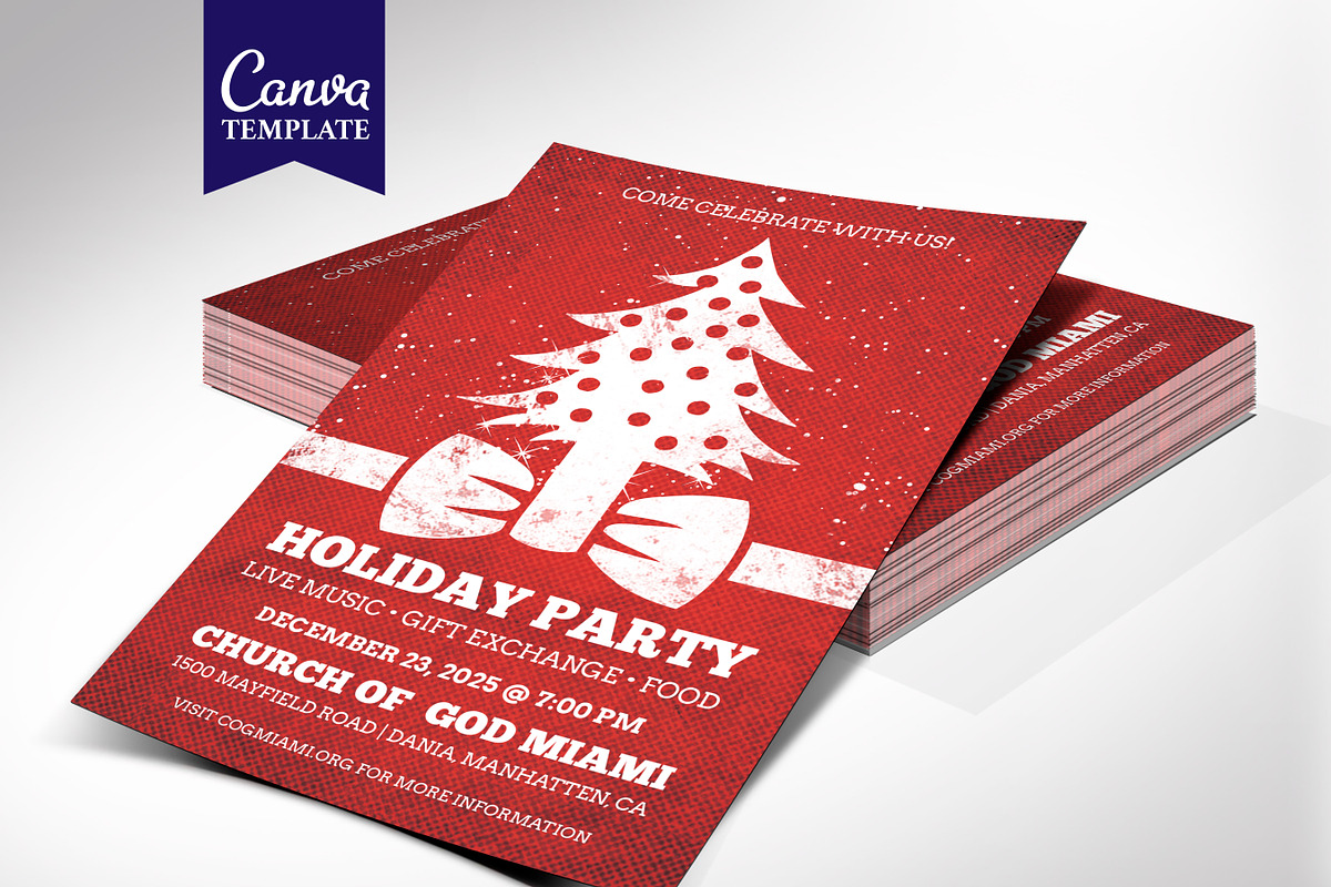 Christmas Party Flyer Template