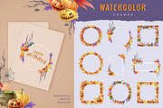 Halloween Watercolor Clipart, a Seasonal Illustration by AnitaPol (Thumbnail 12 of 20)