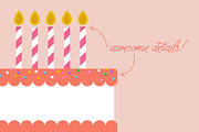 Vector Birthday Cake, an Illustration by Sarah Hearts (Thumbnail 3 of 3)