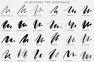 Procreate Lettering Brushes Bonus