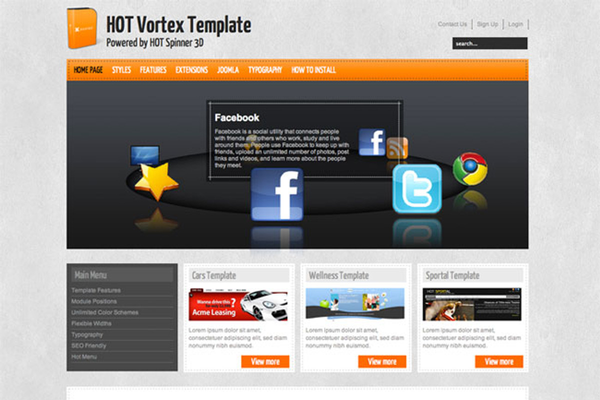 Hot Vortex, a WordPress Template by hot-themes (Photo 1 of 4)