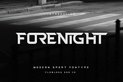Forenight - Modern Sport Font, a Sans Serif Font by Flawless And Co (Thumbnail 1 of 9)