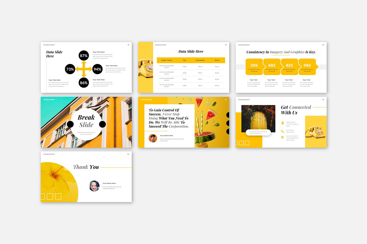 Vibrant Creative Business Powerpoint, a Presentation Template by Robs Daily Design (Photo 8 of 9)