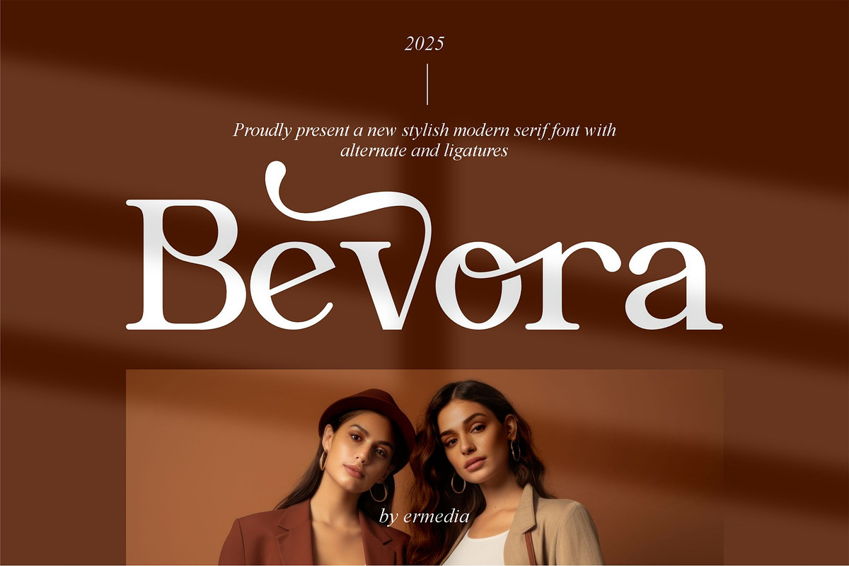 Bevora || Modern Serif Font, a Serif Font by Ermedia Studio (Photo 1 of 10)