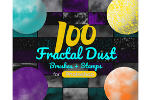 100 Fractal Brushes And Stamps