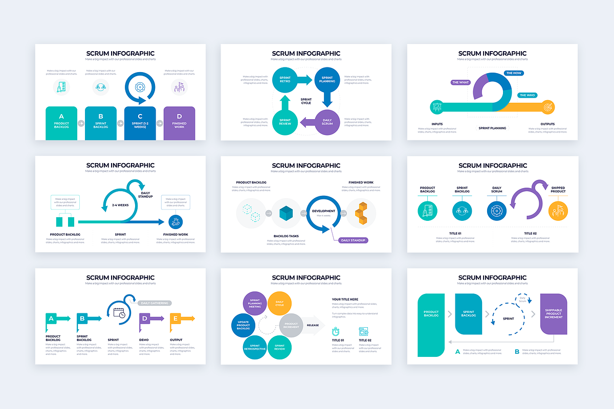 SCRUM Google Slides Templates, a Presentation Template by Slidesmash (Photo 2 of 4)