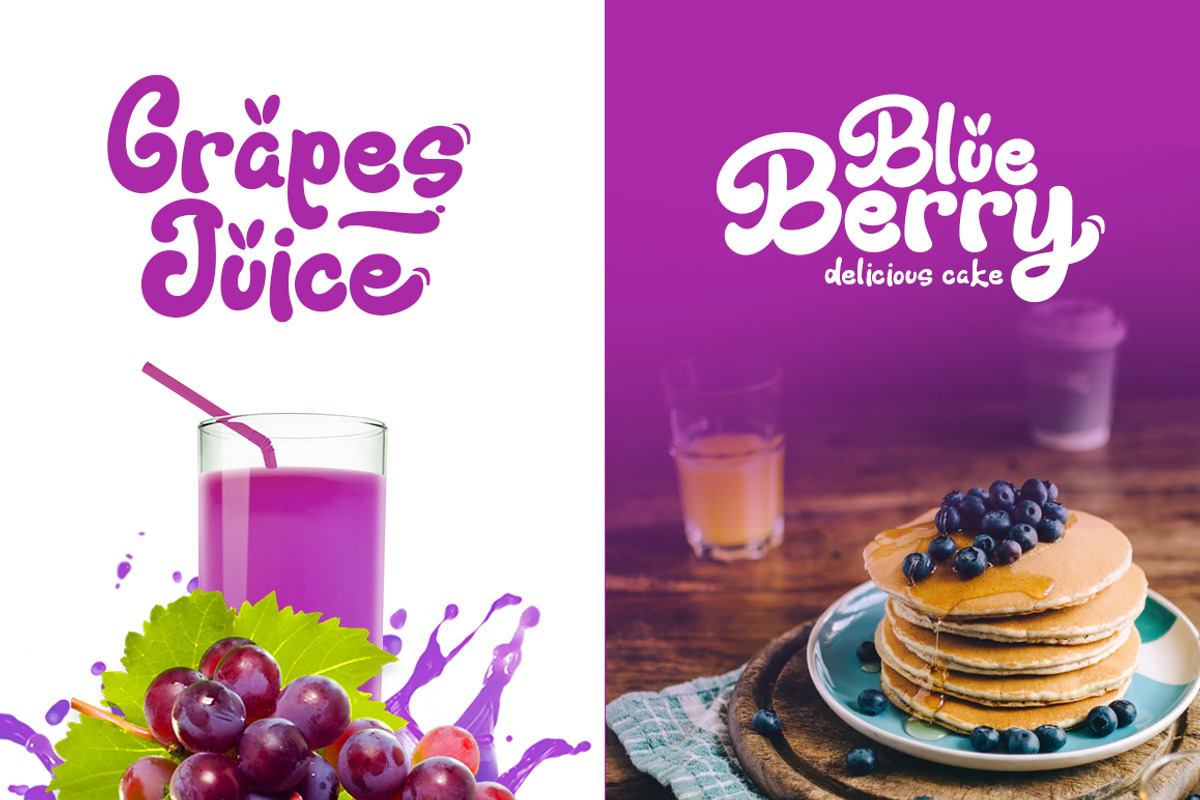 Fresh Grapes Font preview 3