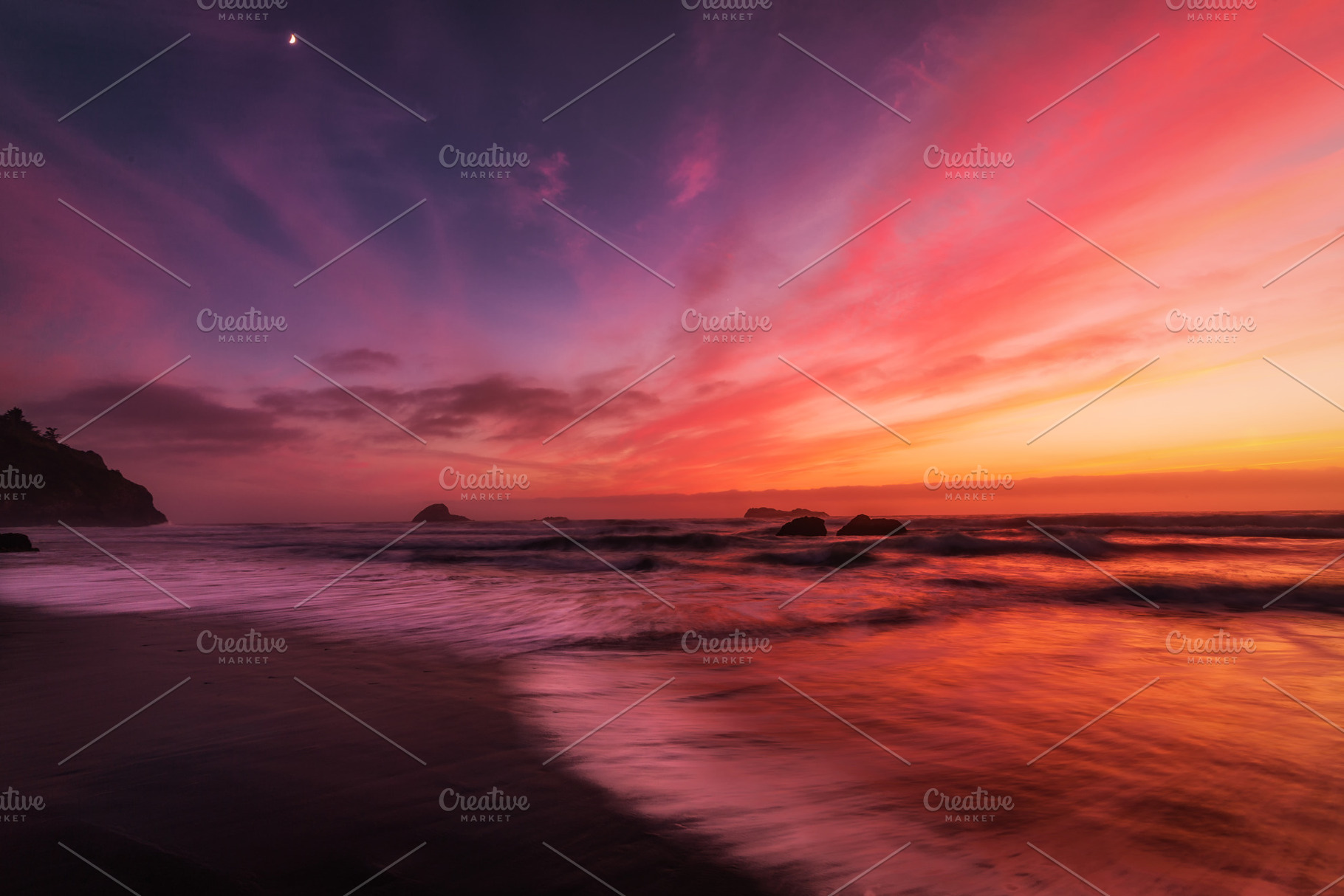 Sunset Color Explosion, a Nature Photo by Jeff Schwartz Photography