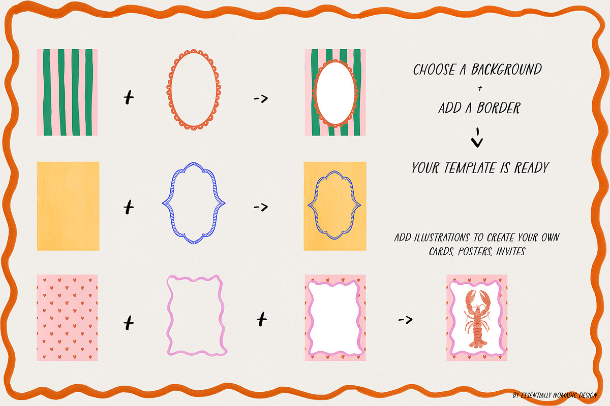 Whimsical Illustration & Frames, an Object Graphic by Essentially Nomadic (Photo 13 of 15)