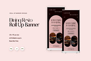 Dining Resto - Roll Up Banner, a Card Template by Fannan Studio (Thumbnail 1 of 2)