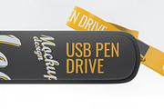USB Pen Drive Mock-Up, a Product Mockup by DesignRushMarket (Thumbnail 4 of 8)