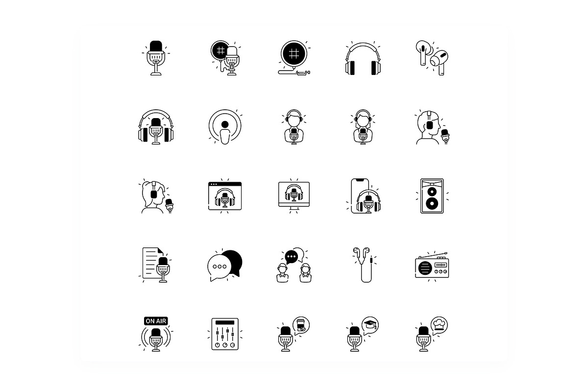 Podcast Icons, an Icon by iconfield (Photo 4 of 5)